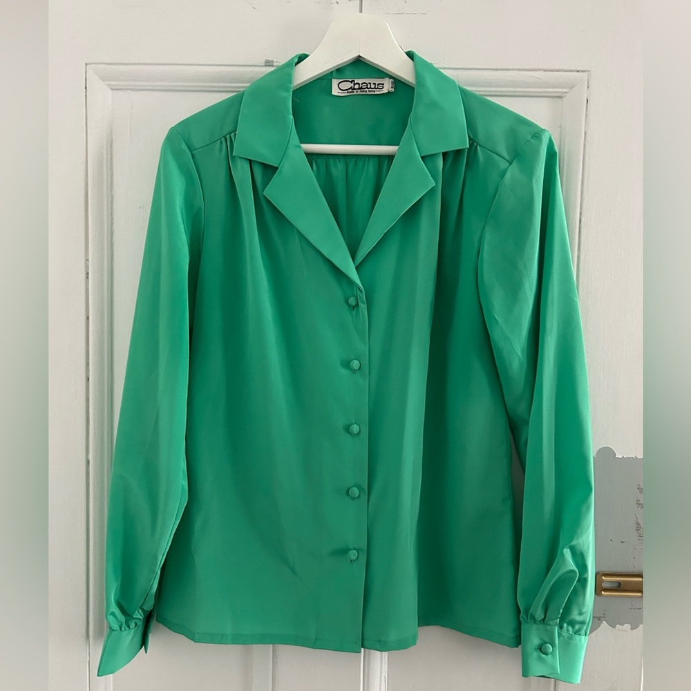 Vintage Green Women's Blouse